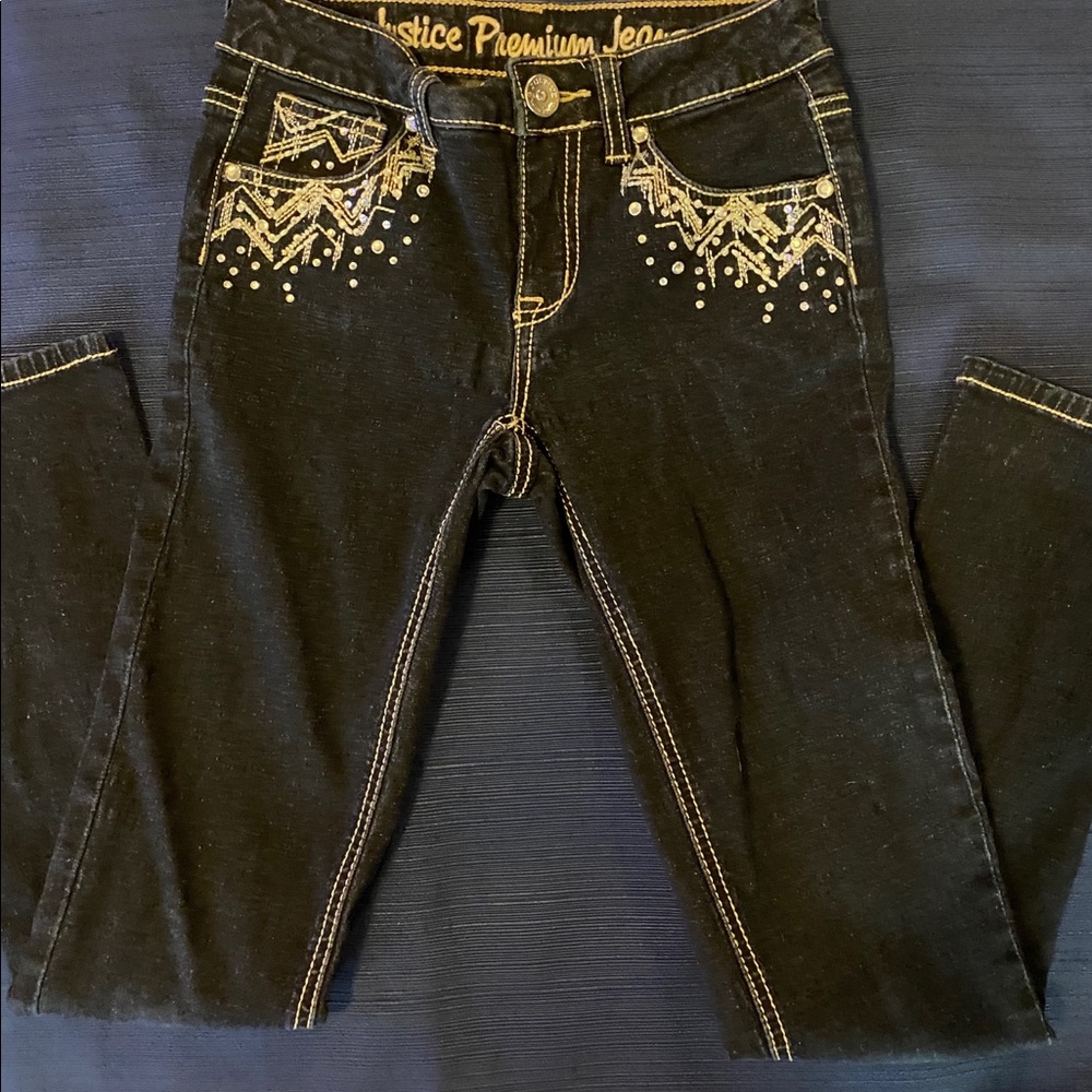 Justice jeans simply low, ultra skinny size 12